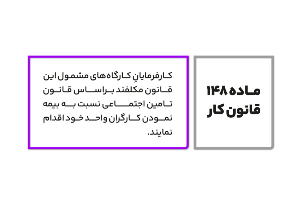 ماده 148 قانون کار چیست؟ (بیمه اجباری کارگران) 2 ماده 148 قانون کار