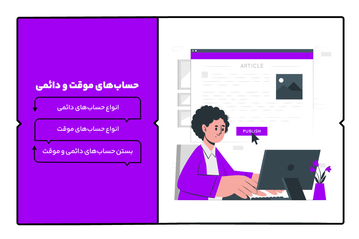 حسابهای دائمی و موقت چیست؟ 1 حسابهای دائمی و موقت