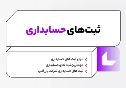 ثبت های حسابداری