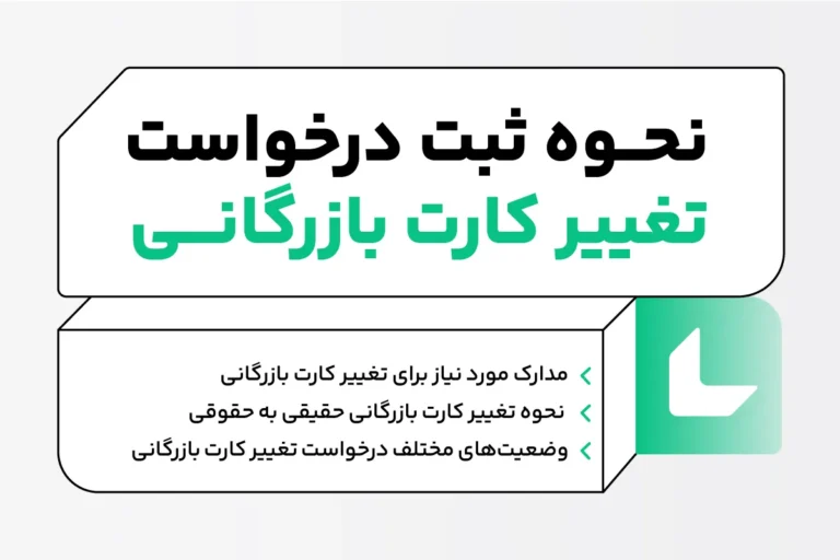 نحوه ثبت درخواست تغییر کارت بازرگانی
