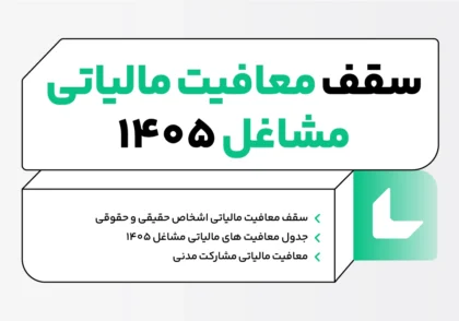 سقف معافیت مالیاتی مشاغل 1405