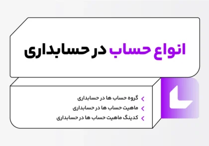 انواع حساب در حسابداری