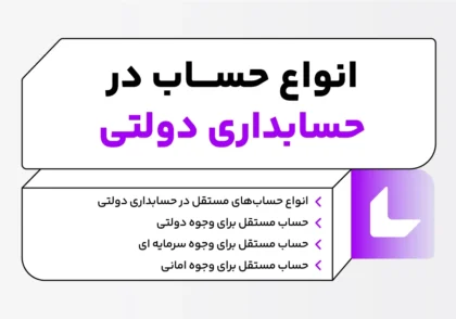 انواع حساب در حسابداری دولتی؛ اصول و مبانی + انواع حساب‌های مستقل